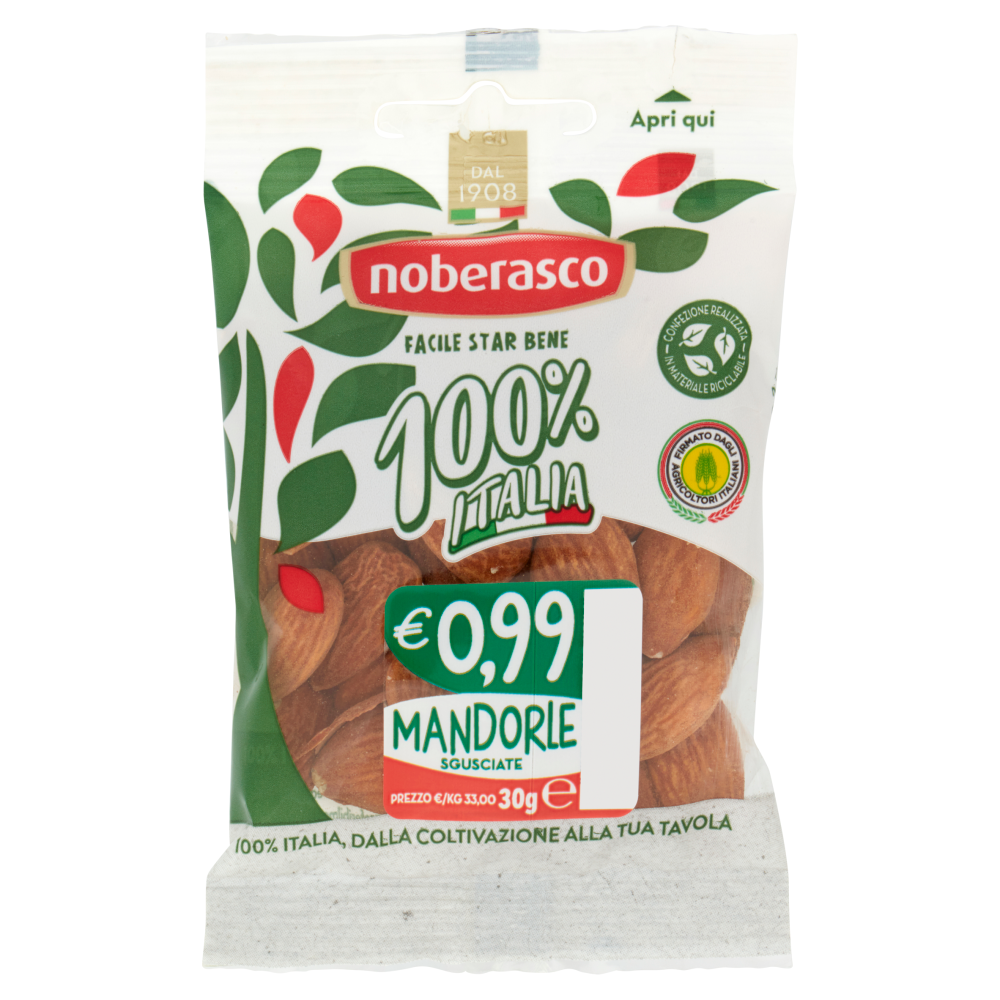 noberasco 100% Italia Mandorle Sgusciate 30 g