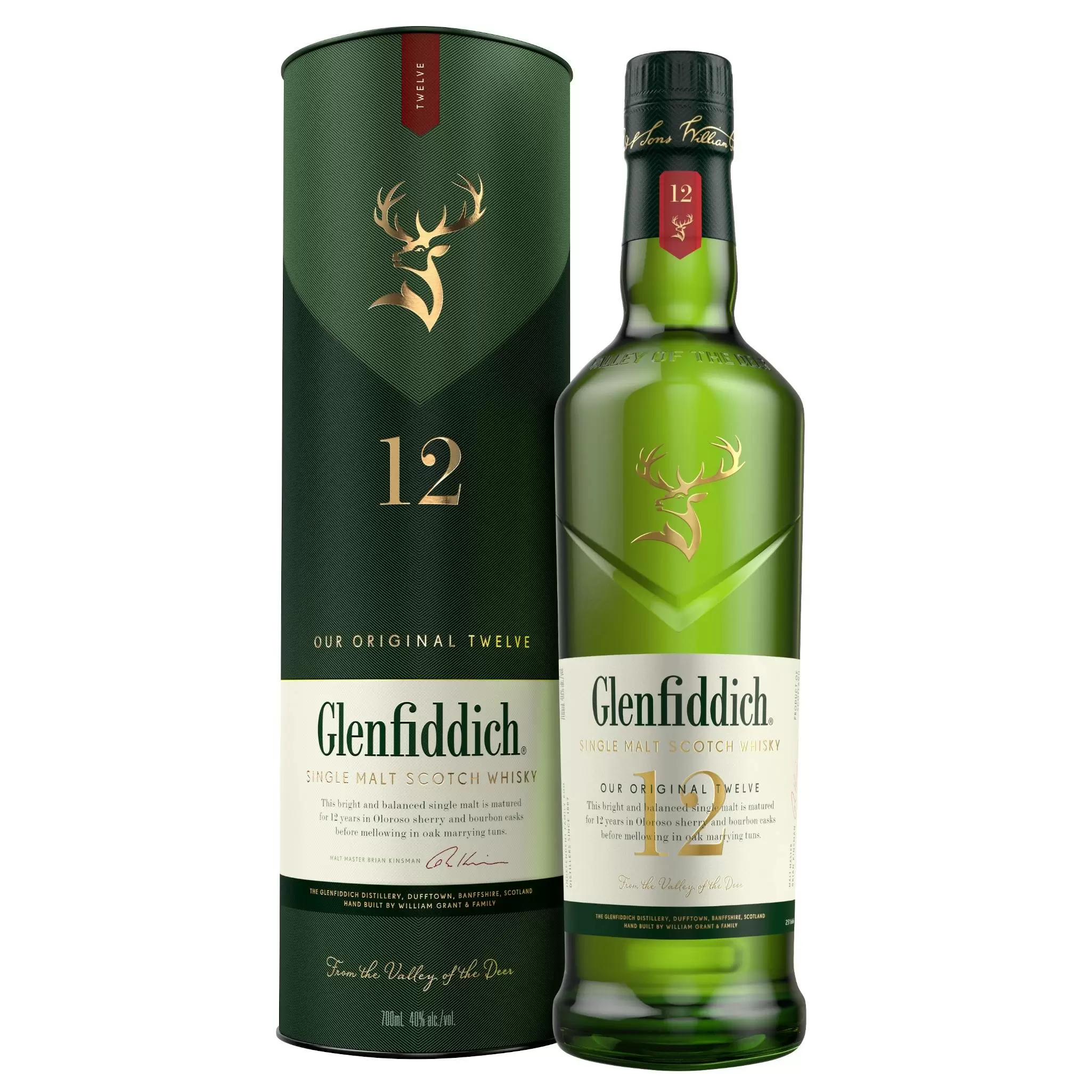 Glenfiddich 12 Years Old whisky 0,7 L Malto singolo
