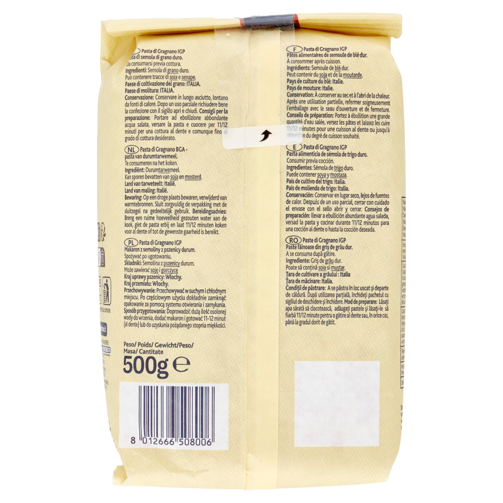 Terre d'Italia Pasta di Gragnano IGP Mezze penne rigate 500 g