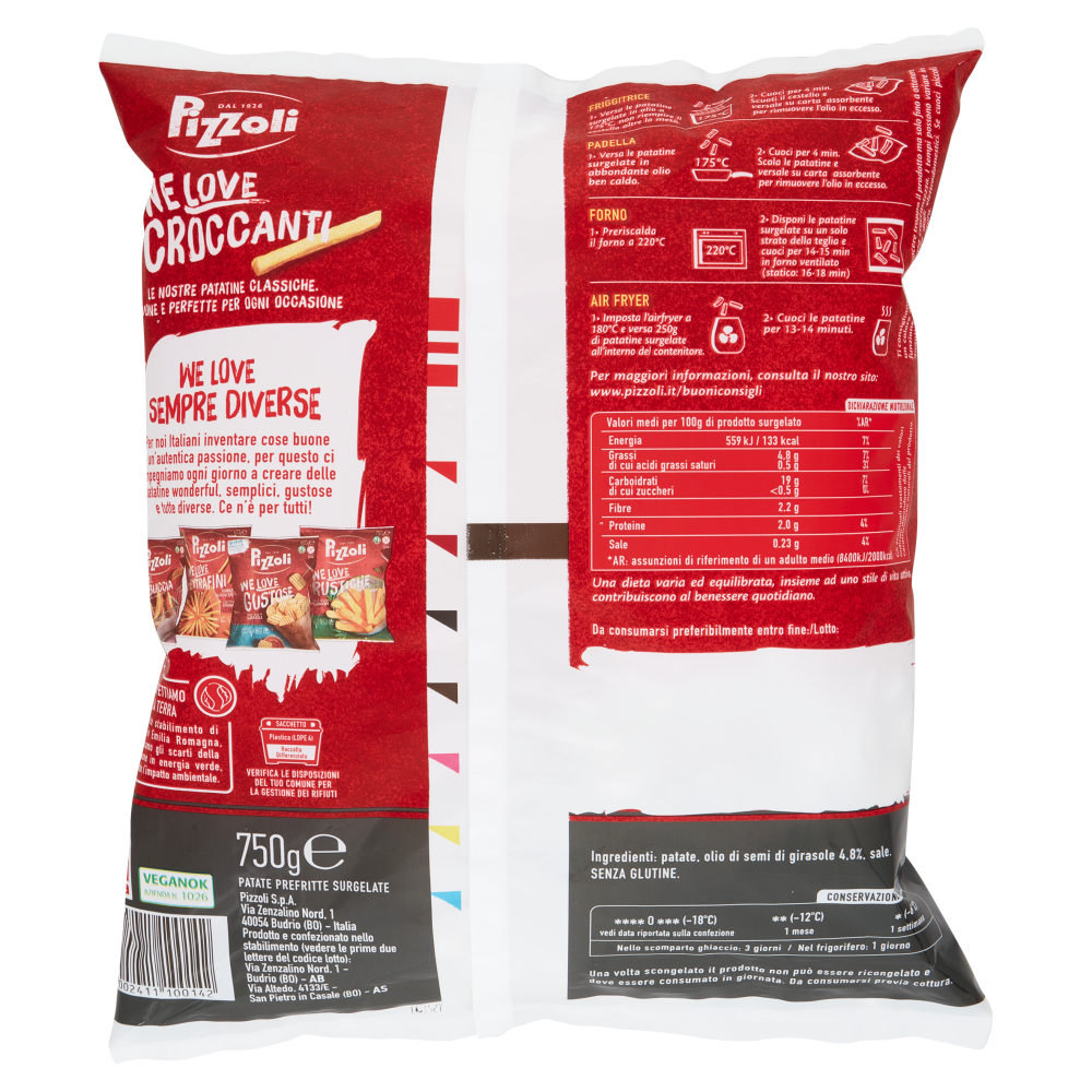 Pizzoli We Love Croccanti 750 g