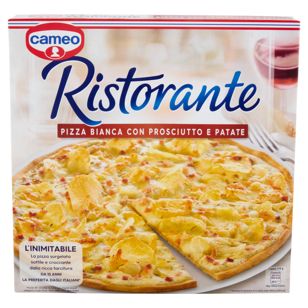 cameo Ristorante Pizza Bianca con Prosciutto e Patate 310 g