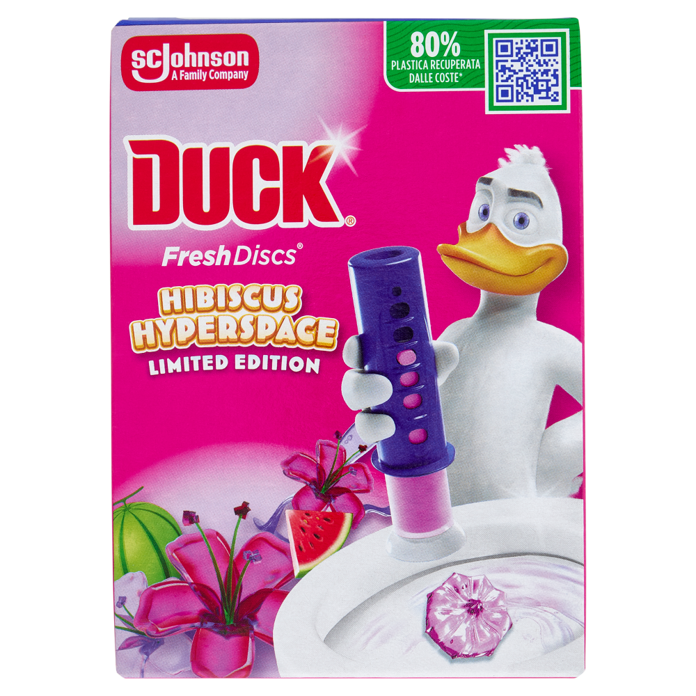 Duck Fresh Discs - Base per Dischi Gel Igienizzanti WC, Fragranza Hibiscus 36ml