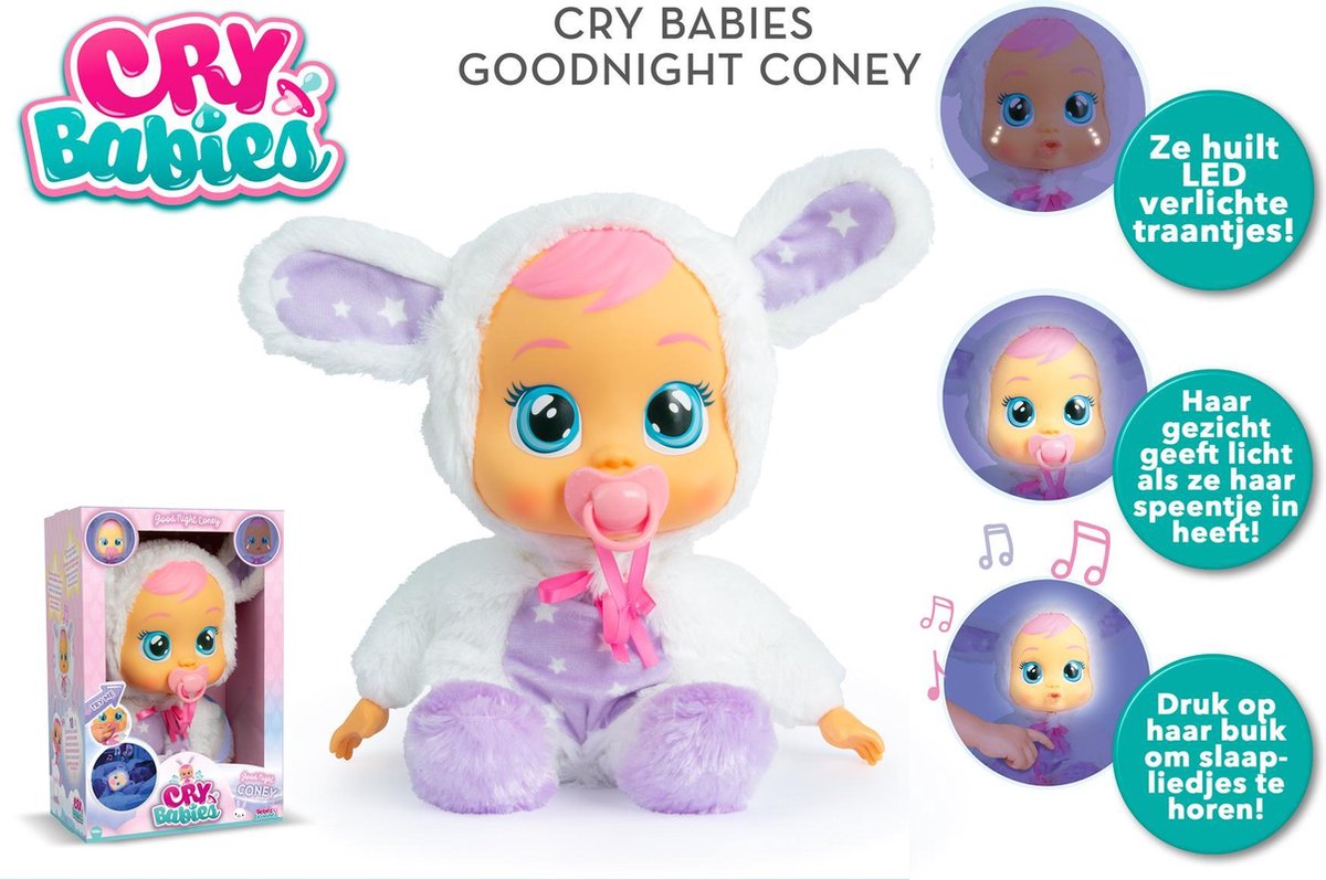 IMC Toys Cry Babies Good Night Coney