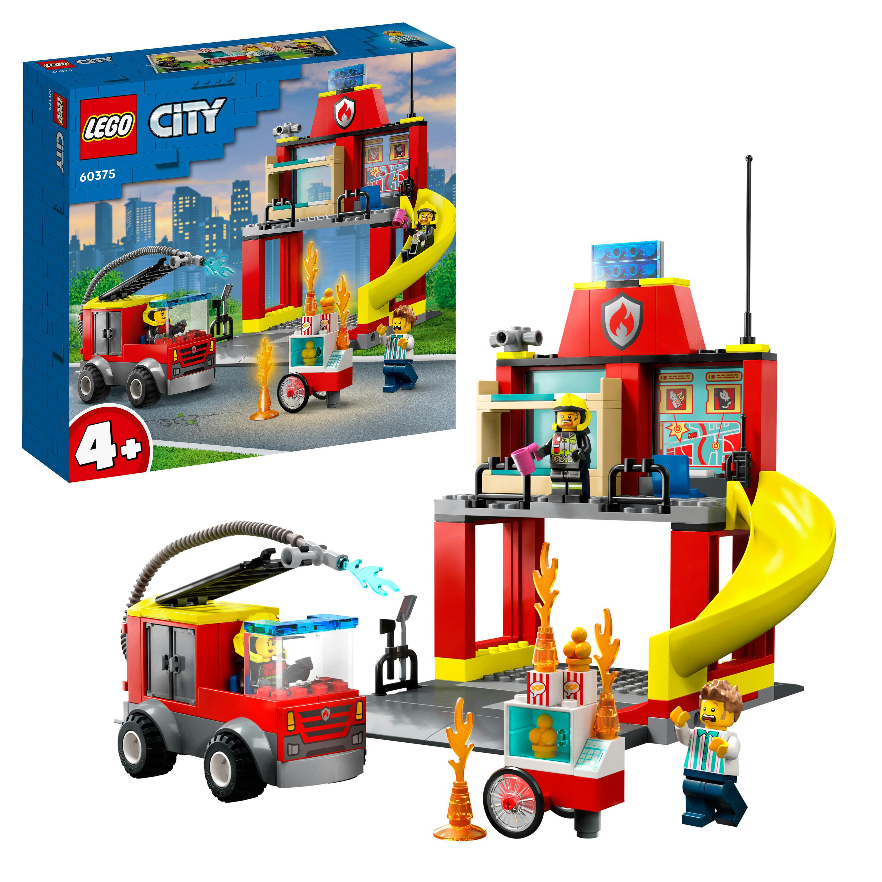 ୨୧ City 60004 Lego La Caserma Dei Pompieri Stazione Pompieri Lego