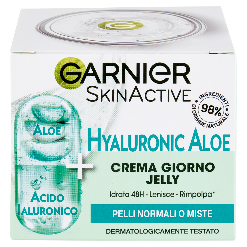 Garnier SkinActive Hyaluronic Aloe Crema Giorno Jelly, 50 ml