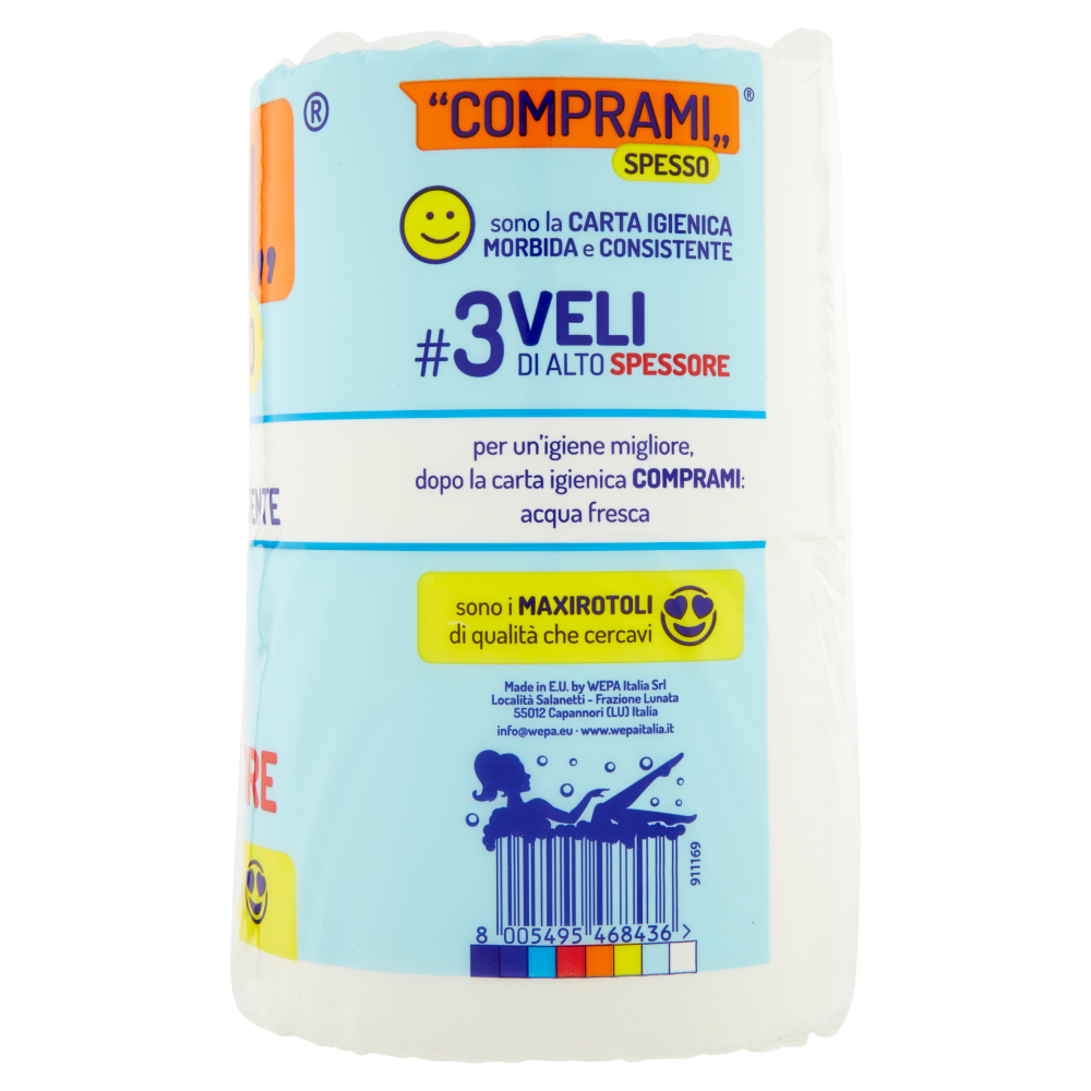 Comprami Spesso Carta Igienica 3 Veli Maxirotoli 4 pz