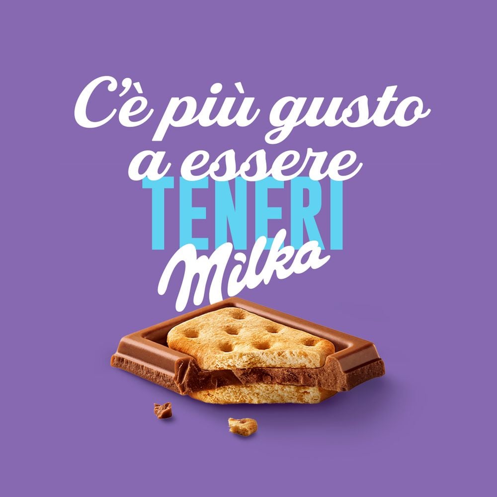 Milka Tuc, Tavoletta di Cioccolato al Latte Ripieno di Biscotti Tuc, Latte 100% Alpino - 87 g