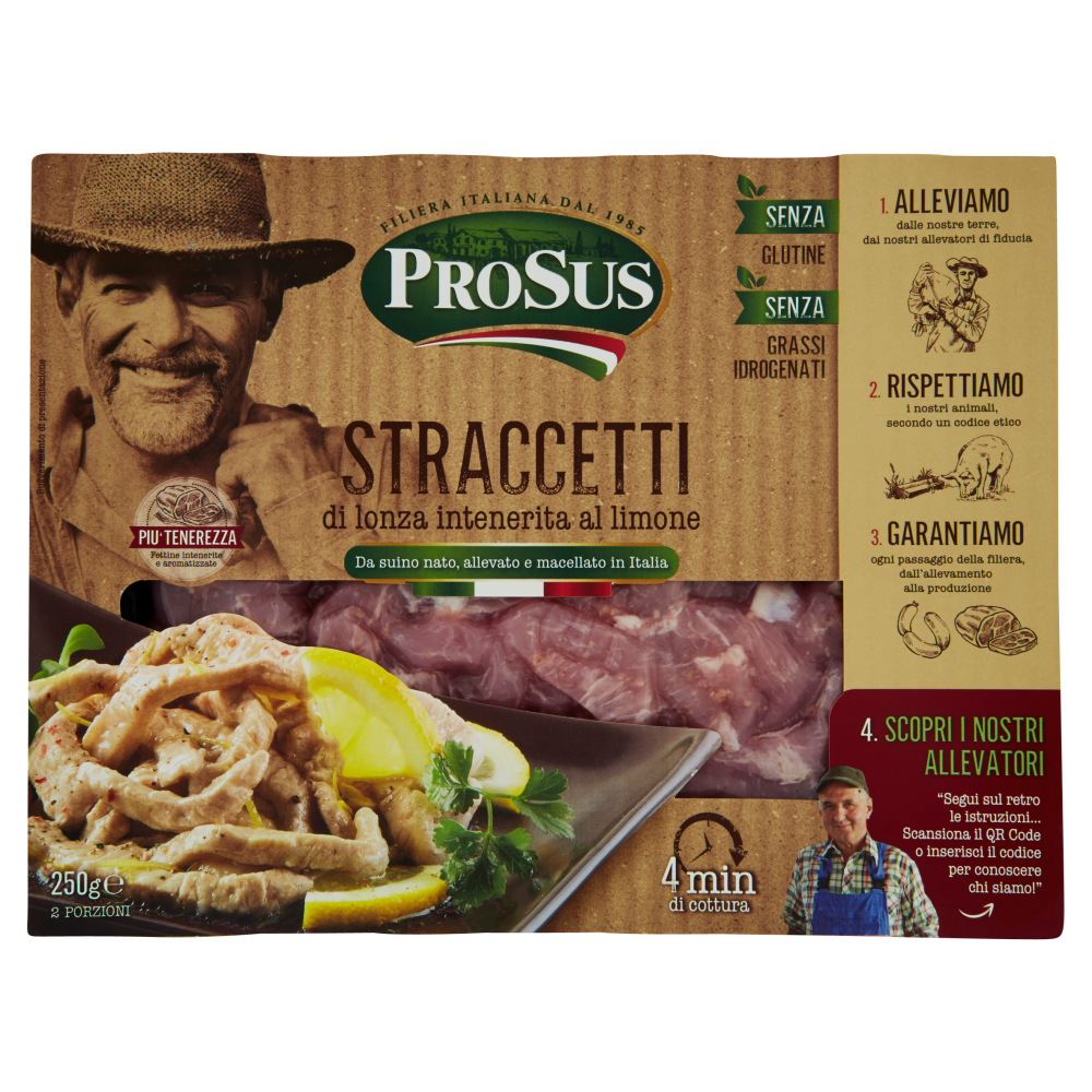 ProSus le Buone Terre Straccetti di Lonza al Limone 250 g