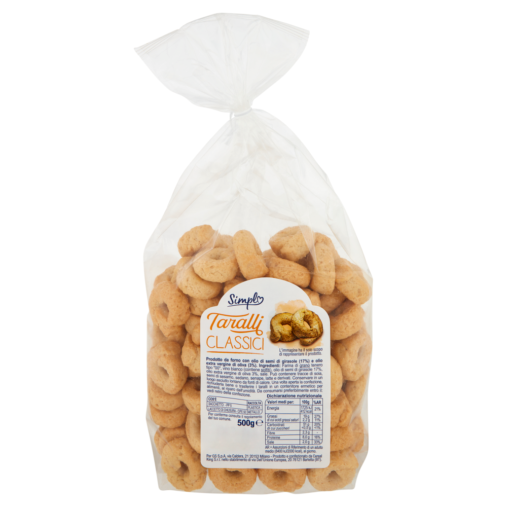 Simpl Taralli Classici 500 g