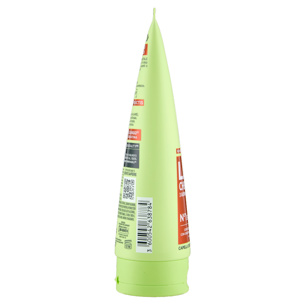 Garnier Fructis Lisci Cheratina N°1 Shampoo, per Capelli Crespi, Secchi e Spenti, 200 ml