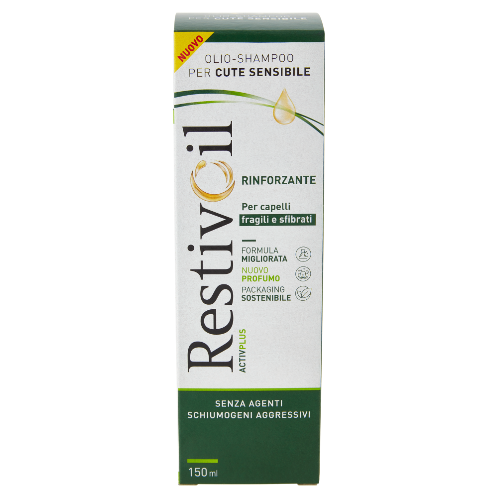 RestivOil Activplus Olio-Shampoo per Cute Sensibile Rinforzante 150 ml