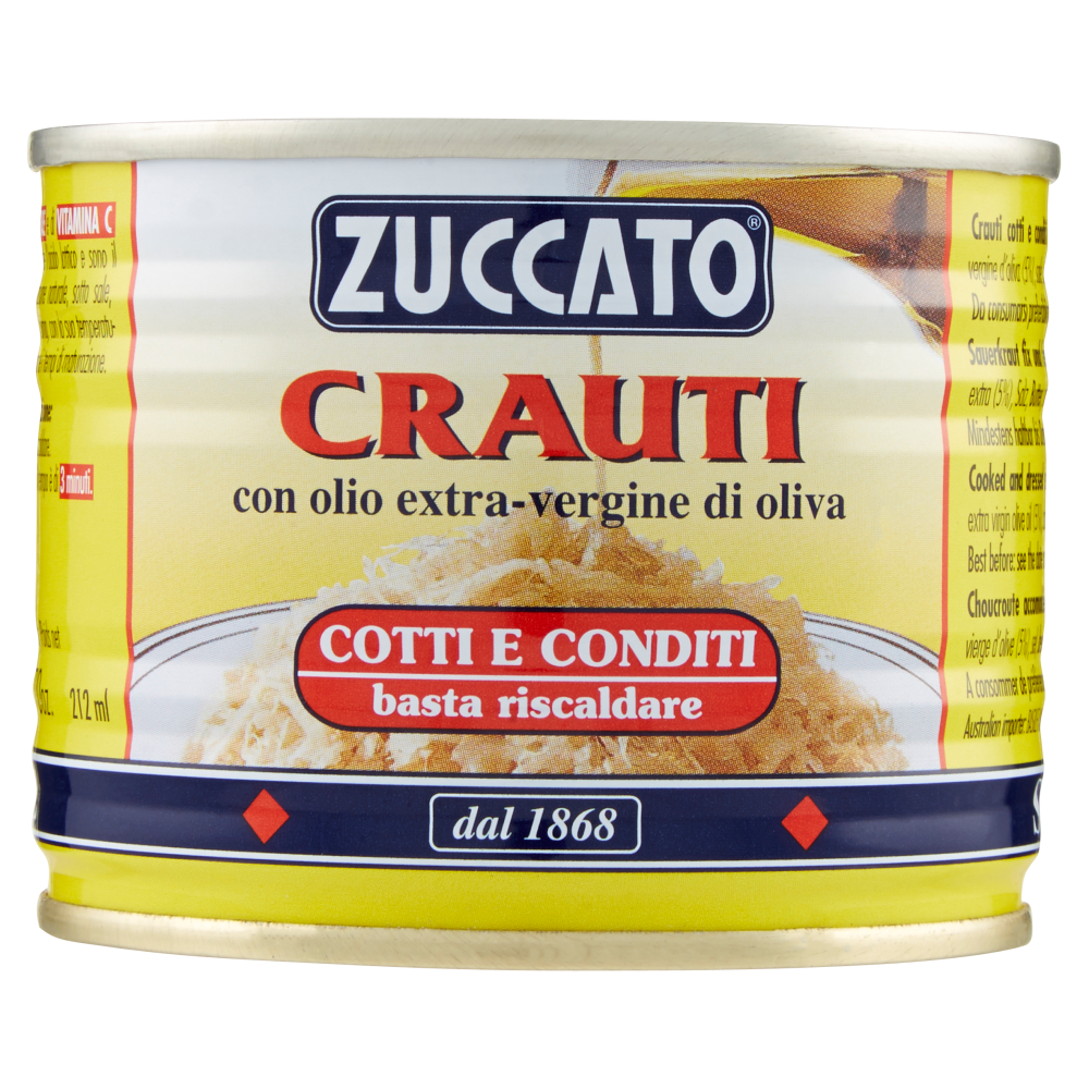 Zuccato Crauti con olio extra-vergine di oliva 190 g