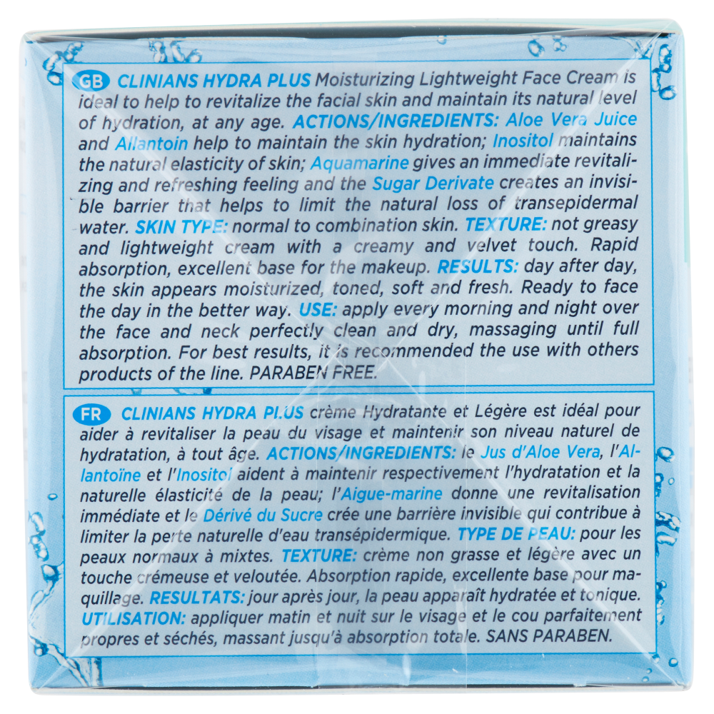 Clinians Hydra Plus Crema Idratante Leggera Pelli Normali o Miste 50 mL