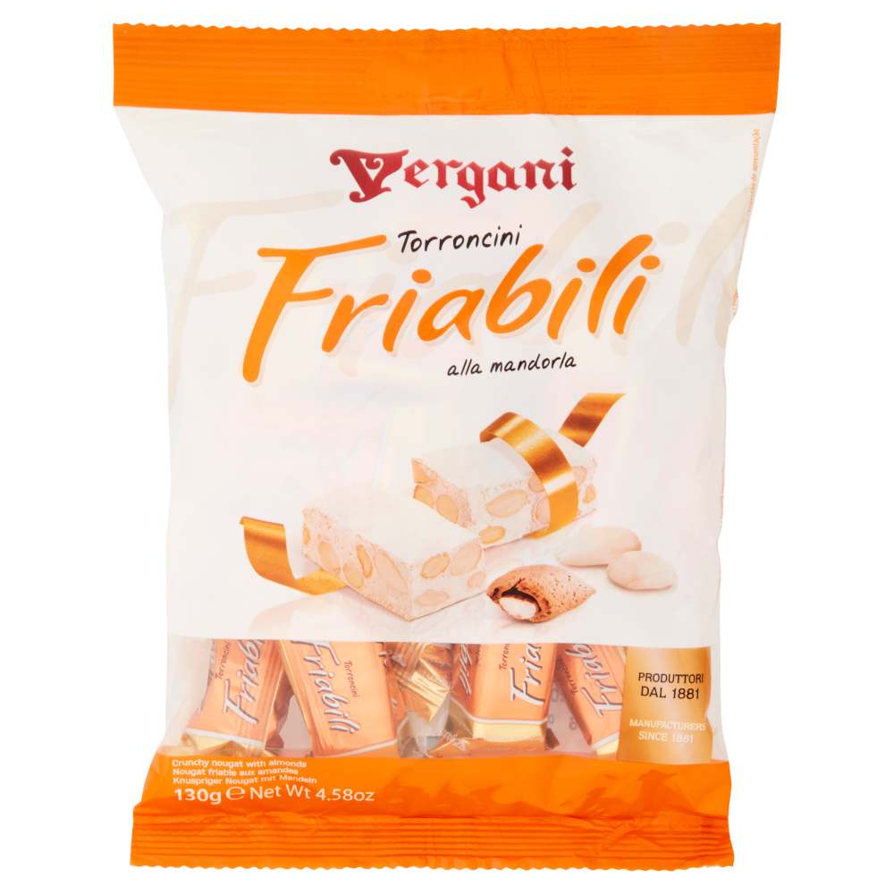 Vergani Torroncini Friabili alla mandorla 130 g