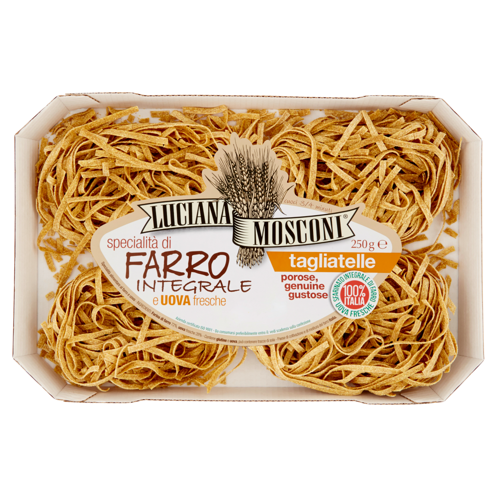 Luciana Mosconi tagliatelle specialità di Farro integrale e Uova fresche 250 g