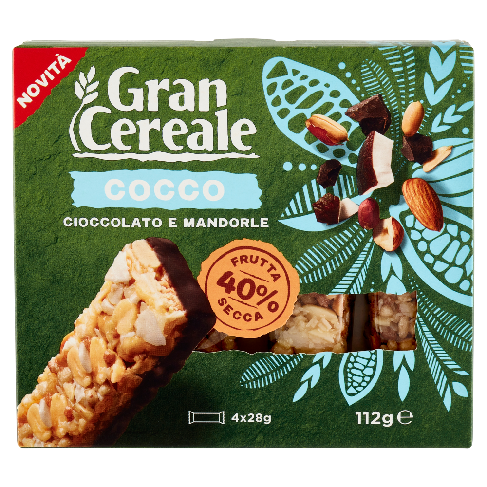 Grancereale Barrette frutta secca cocco 112g