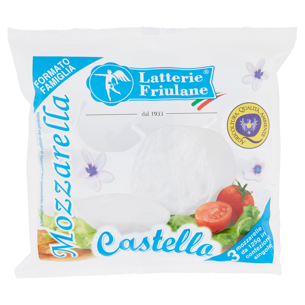 Latterie Friulane Mozzarella Castello 3 x 125 g