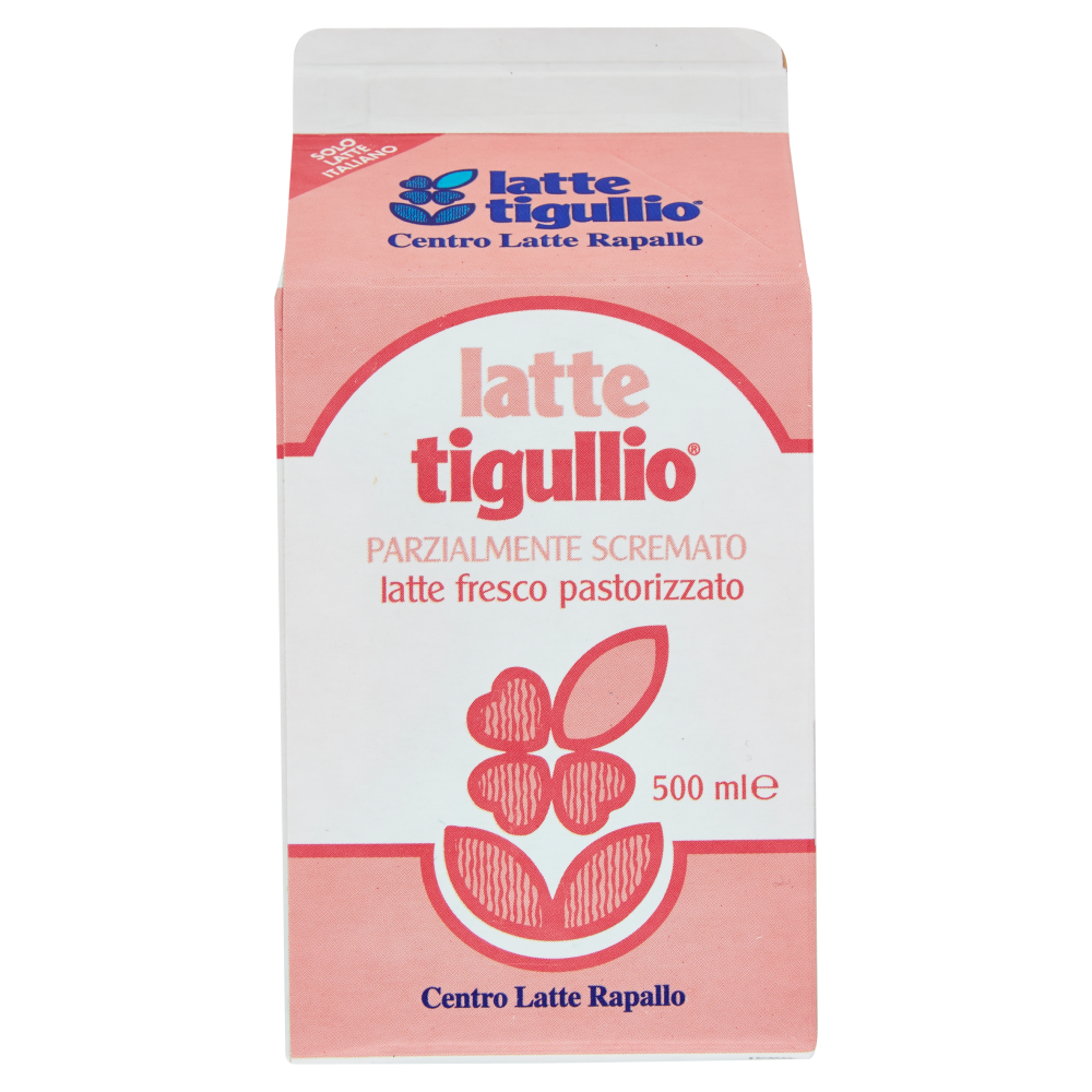 latte tigullio latte fresco pastorizzato Parzialmente Scremato 500 ml