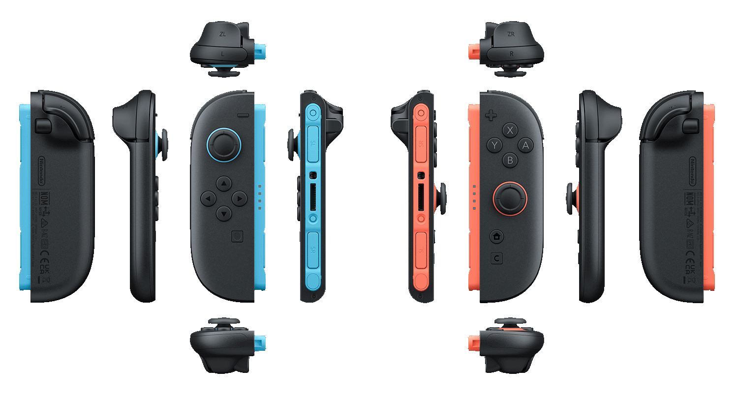 Nintendo Joy-Con 2 Nero, Blu, Rosso Bluetooth Joystick Analogico/Digitale Nintendo Switch 2
