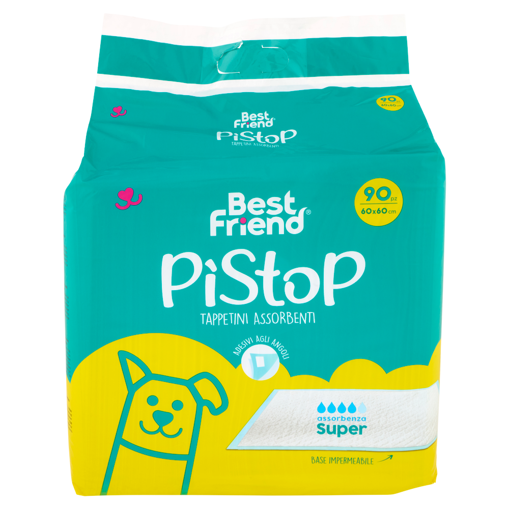 Best Friend PìStoP Tappetini Assorbenti 60 x 60 cm 90 pz