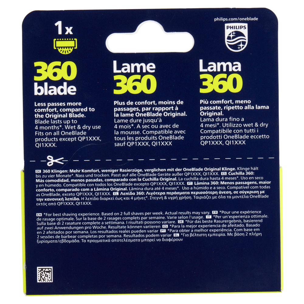 Philips OneBlade 1 x 360 blade