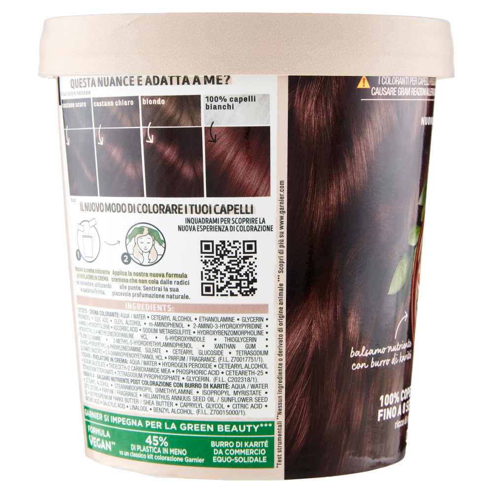 Garnier GOOD 4.15 Castano Freddo Nocciola, colorazione permanente senza ammoniaca
