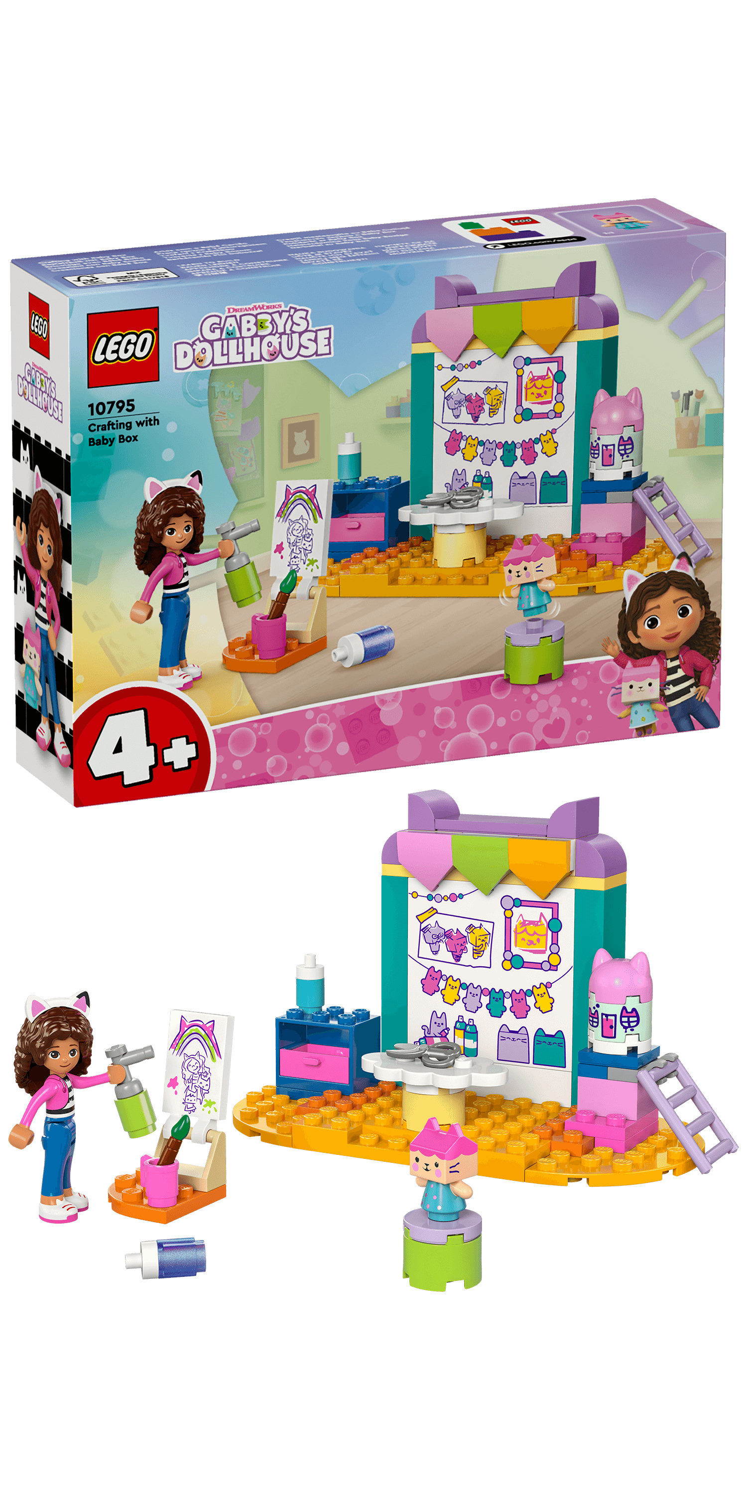 LEGO La Casa delle Bambole di Gabby 10795 Creazioni con Baby Scatola, Giochi Educativi per Bambini 4+, Idea Regalo Creativa