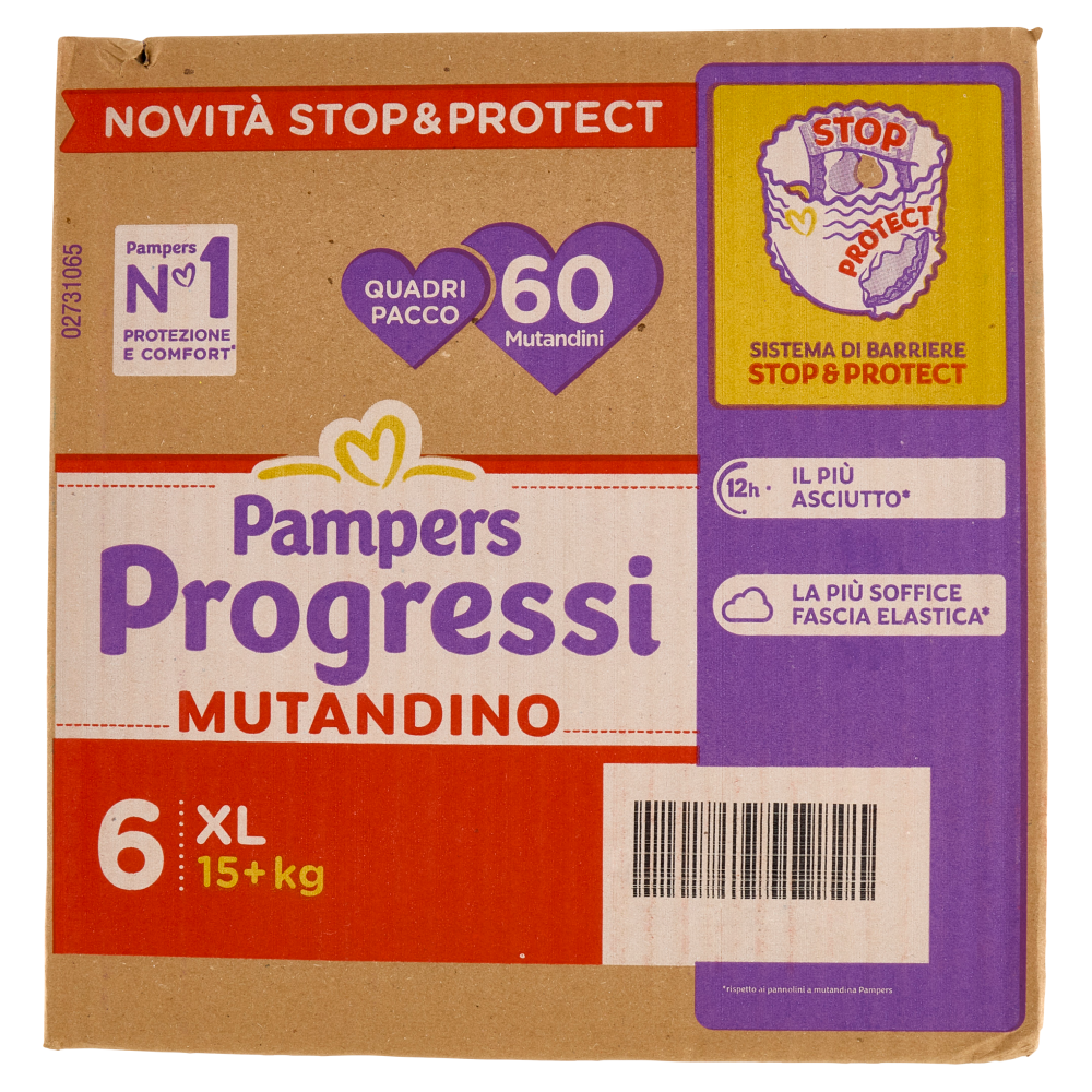 Pampers Progressi Mutandino XL 60 pz