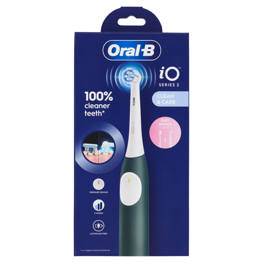 Oral-B iO Series 2 Spazzolino Elettrico Denti Ricaricabile Verde