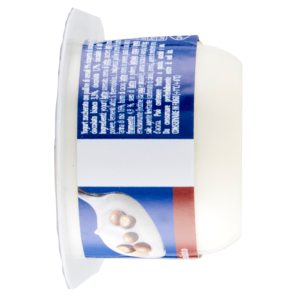 Danone Duo, Yogurt Bianco Cremoso con Croccanti Palline al Cioccolato, 98g