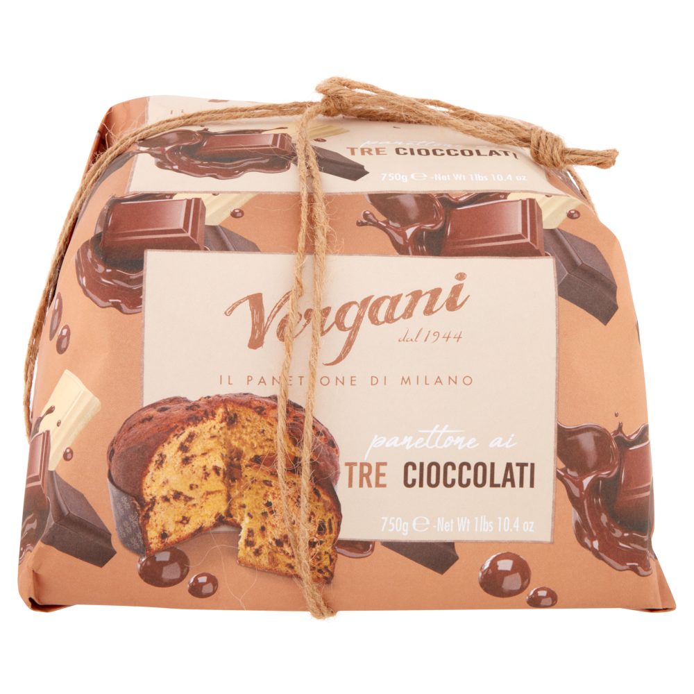 Vergani panettone ai Tre Cioccolati 750 g