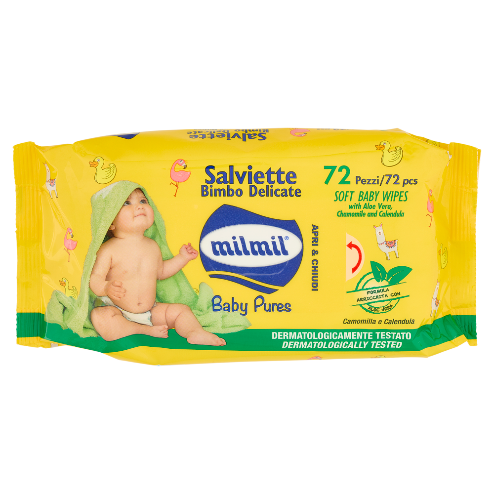 milmil Baby Pures Salviette Bimbo Delicate 72 pz