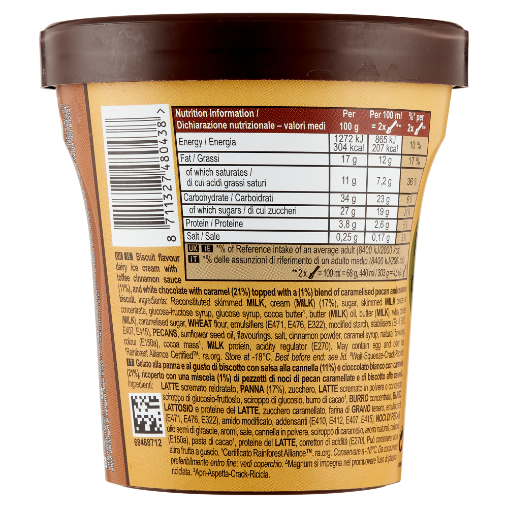 Magnum Double Gold Caramel Billionaire 303 g