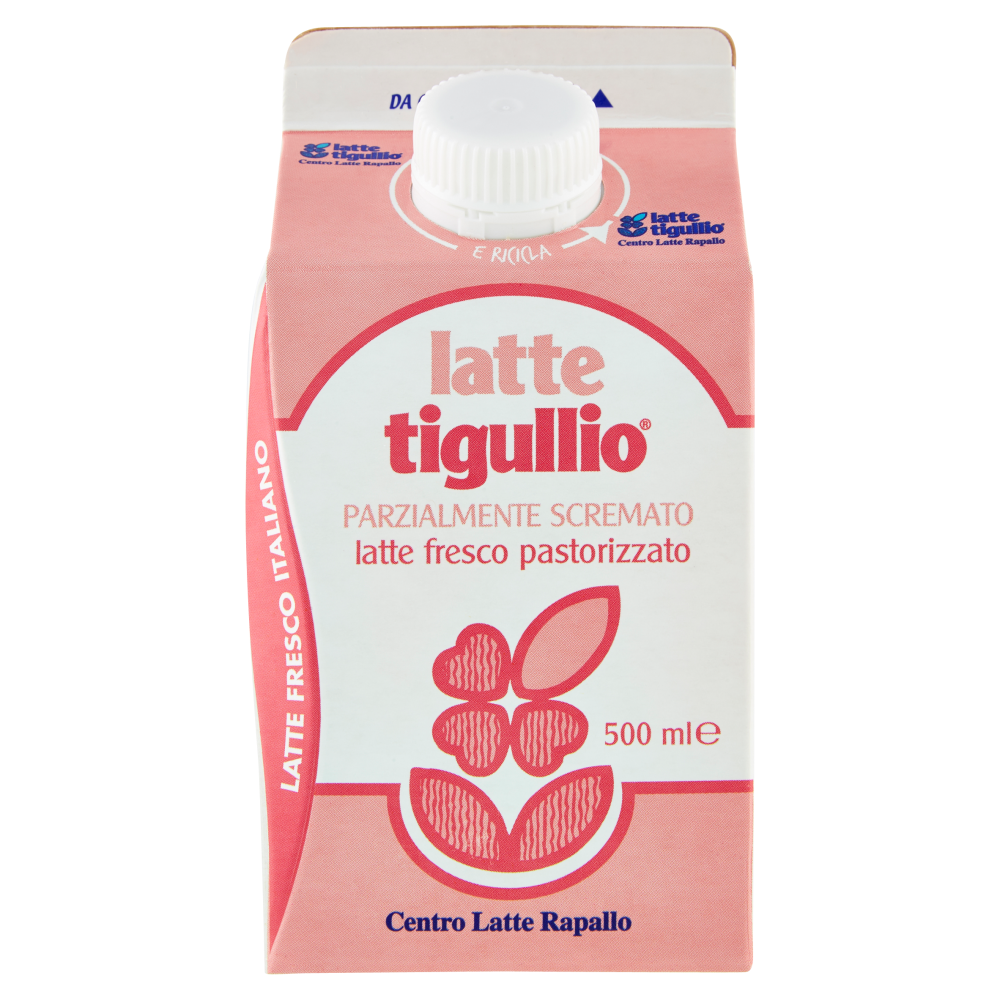 latte tigullio latte fresco pastorizzato Parzialmente Scremato 500 ml