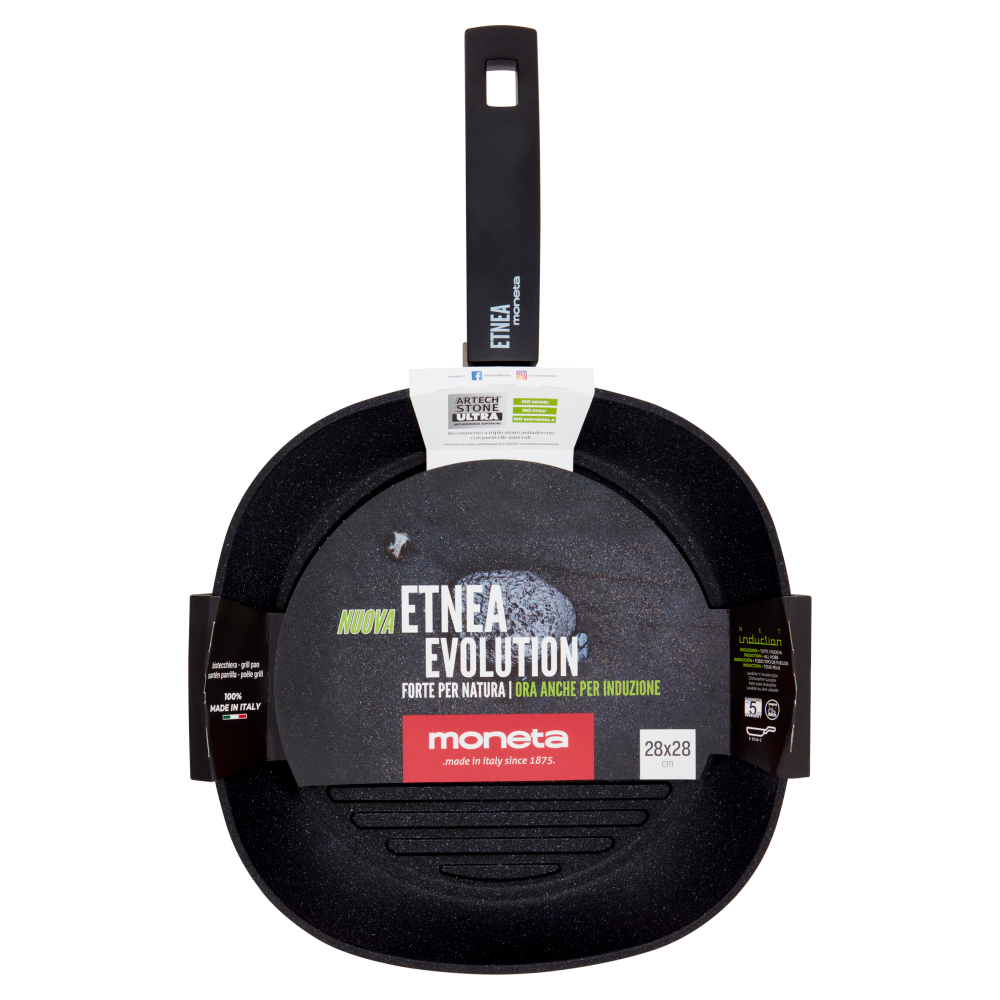 moneta Etnea Evolution bistecchiera 28x28 cm