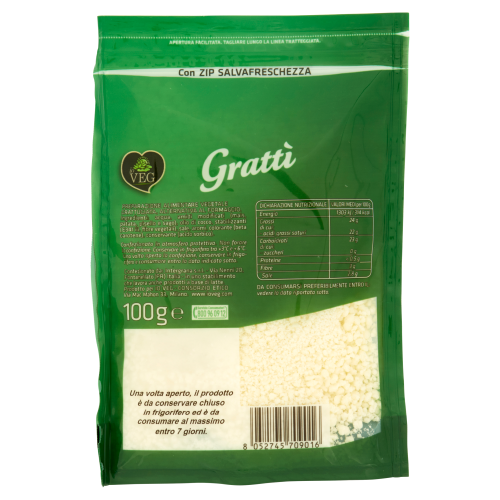 io VEG Gratt&igrave; 100 g