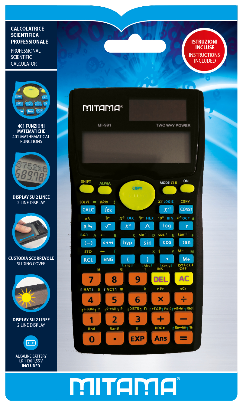 Mitama Calcolatrice Scientifica Genius