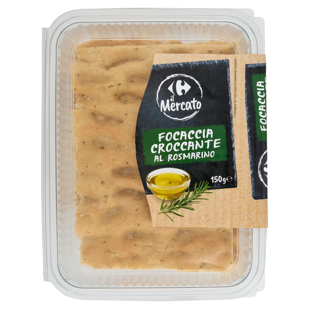 Carrefour il Mercato Focaccia Croccante al Rosmarino 150 g
