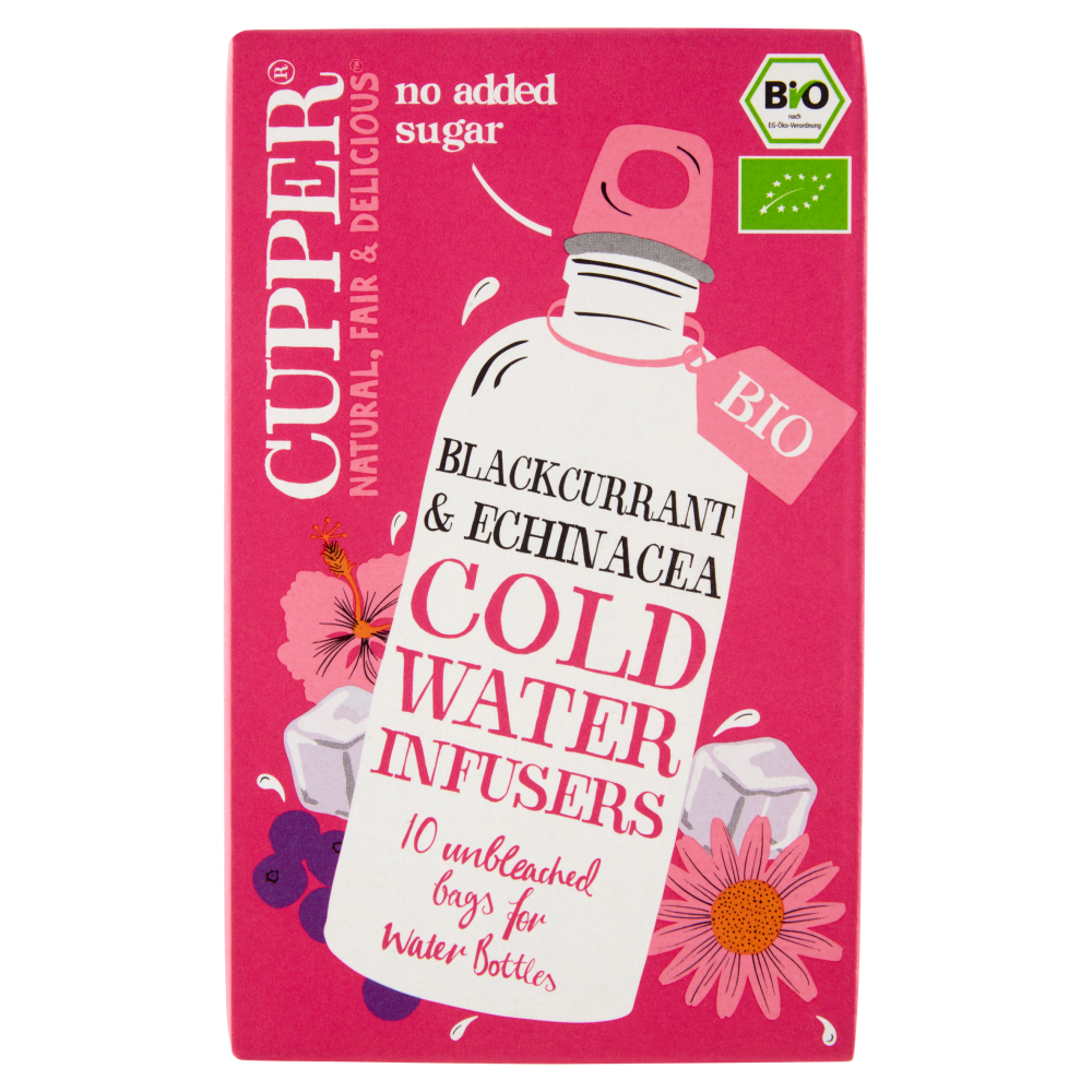 CUPPER Infuso a freddo Biologico di Ribes Nero e Echinacea 10 bustine