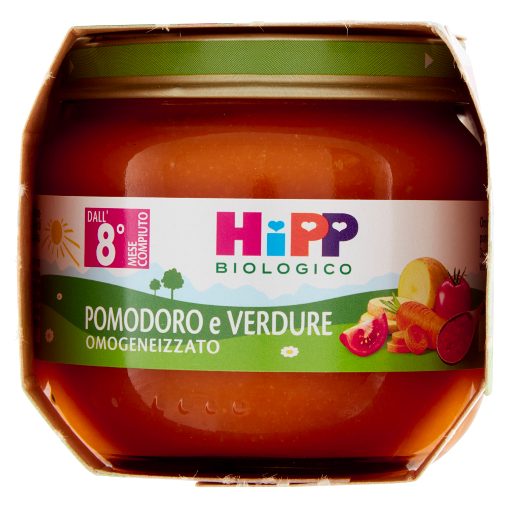 HiPP Biologico Baby Sugo Pomodoro e Verdure Omogeneizzato 2 x 80 g