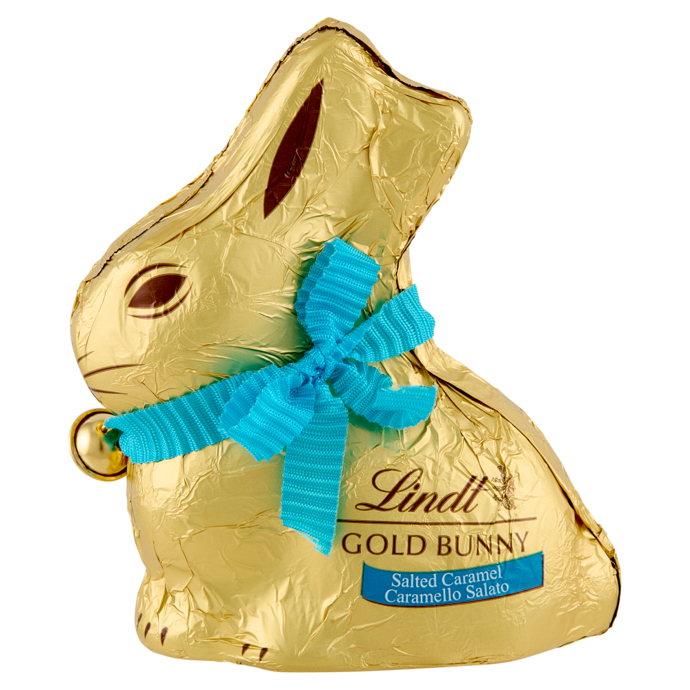 Lindt Gold Bunny Coniglietto Pasqua Cioccolato al latte e caramello salato 100 g