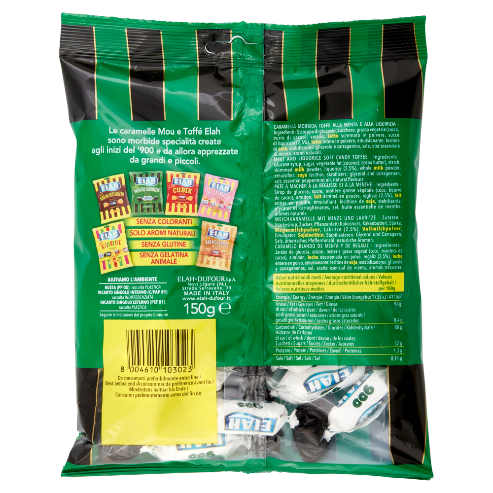 Elah Mentaliquirizia 900 150 g