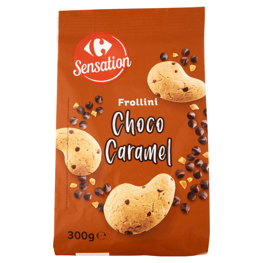 Carrefour Sensation Frollini Choco Caramel 300 g