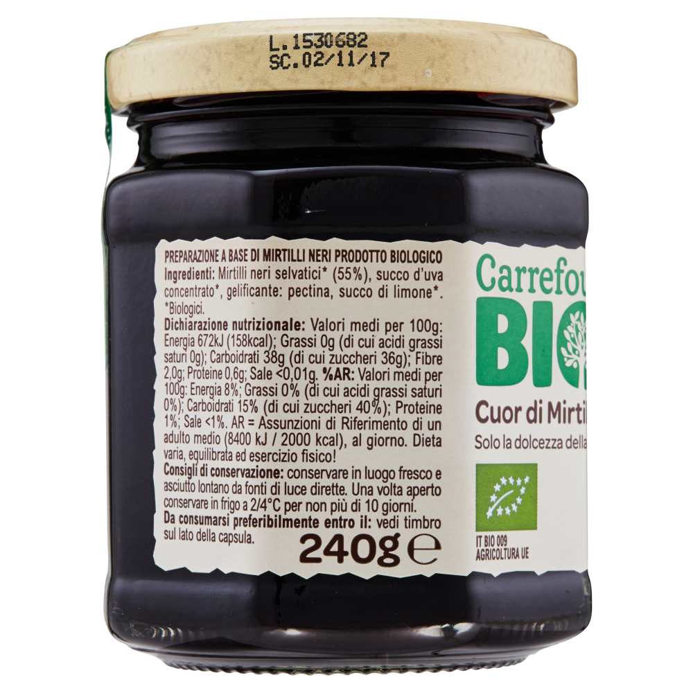 Carrefour Bio Cuor di Mirtillo 240 g