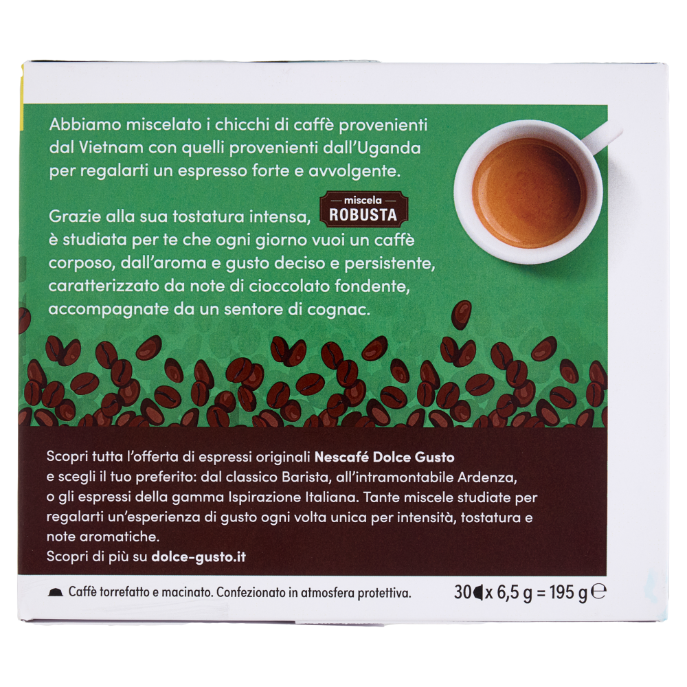 NESCAFÉ DOLCE GUSTO Miscela Robusta Caffè Espresso 30 Capsule 195g