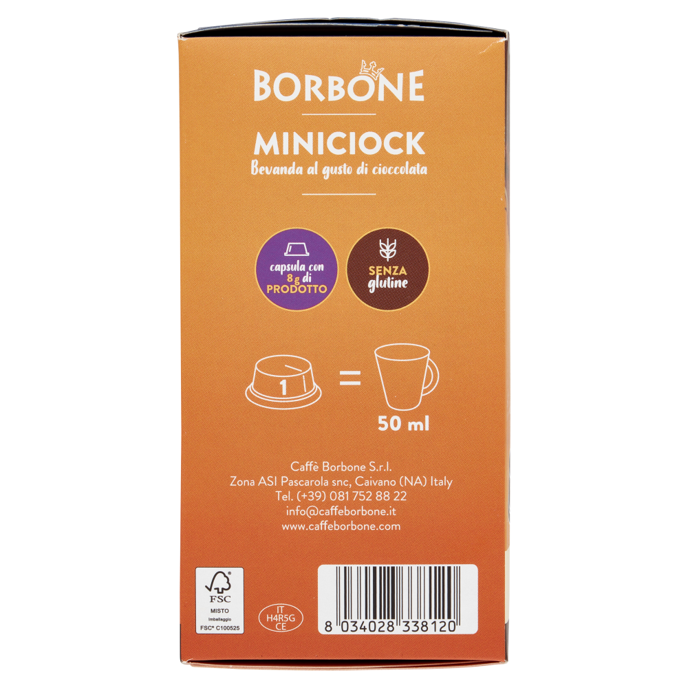 Borbone Miniciock Compatibile Lavazza* A Modo Mio* 16 Capsule 16 x 8 g