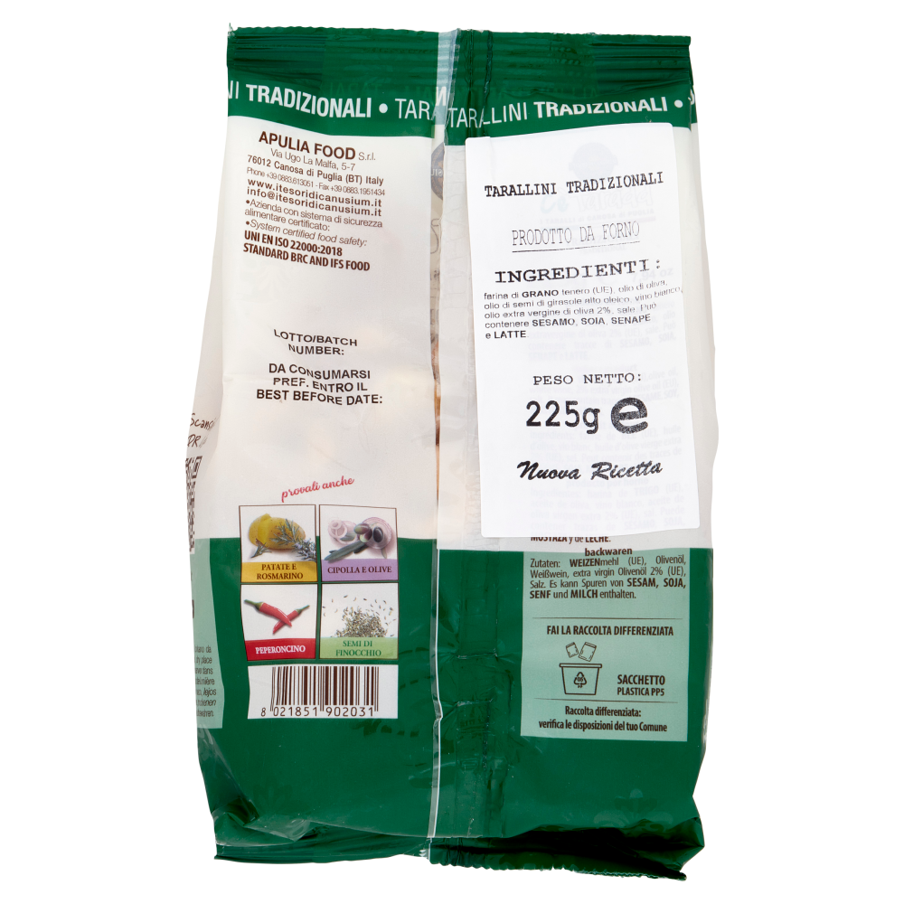 Cè Taràdd i Taralli di Canosa di Puglia Tradizionali 225 g