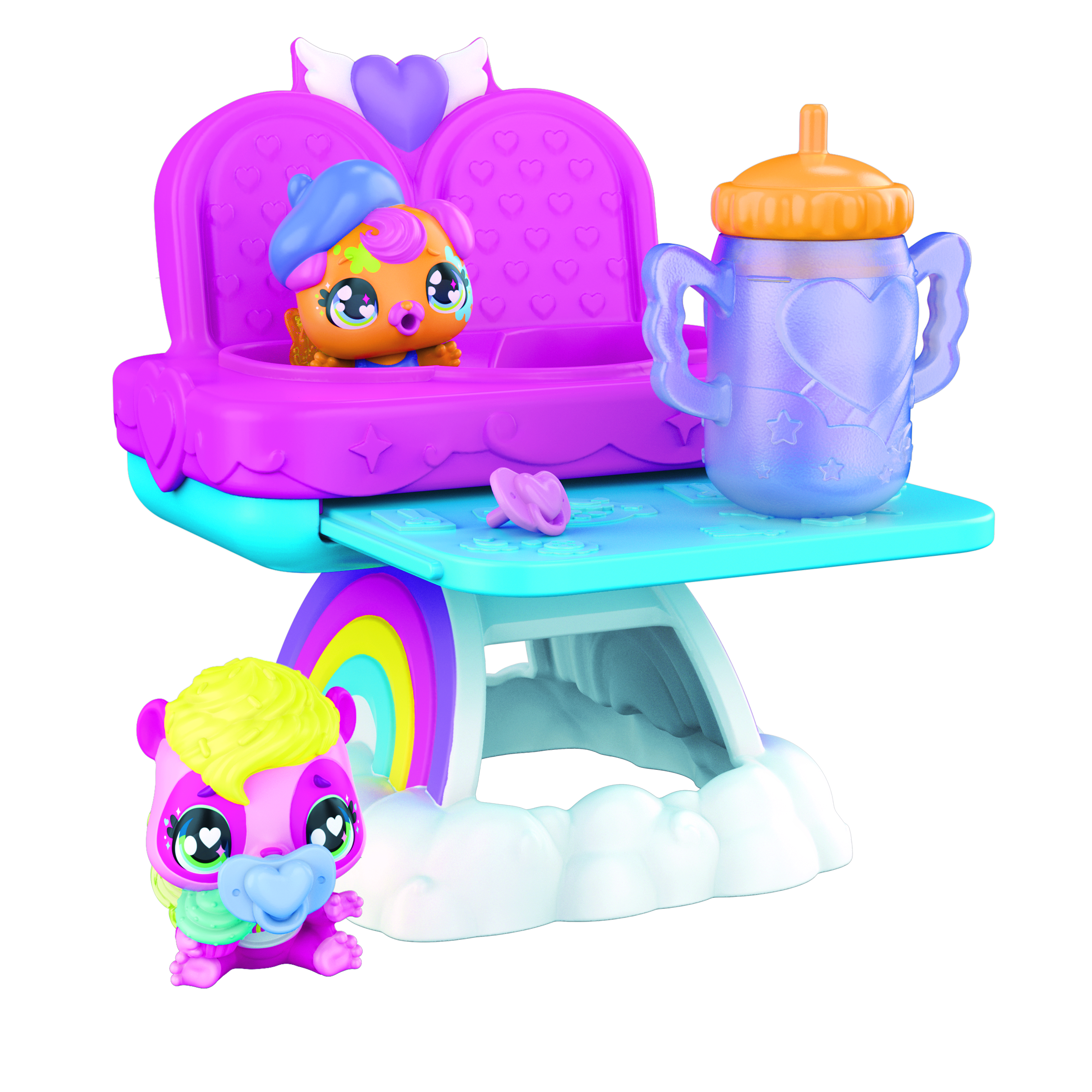 Hatchimals Alive, Confezione con Due Uova Che Si schiudono con l&rsquo;Acqua e seggiolone, Giocattoli per Bambine e Bambini dai 3 Anni in su