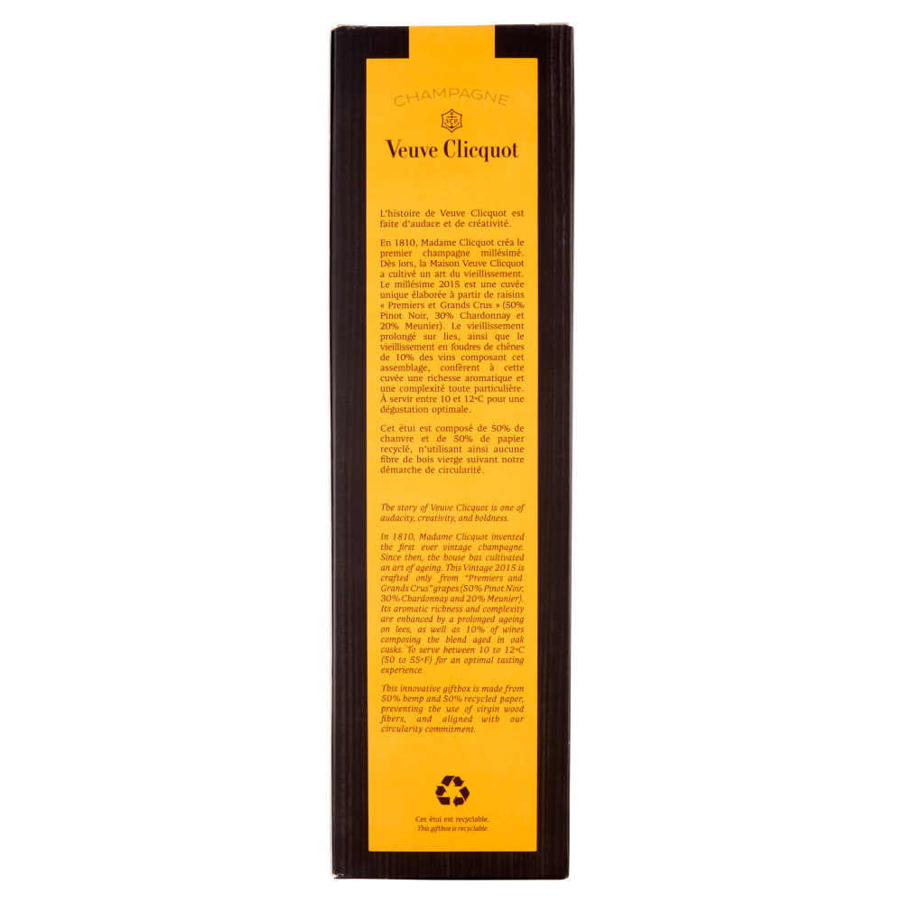 Veuve Clicquot Champagne Brut Vintage 2015 Astuccio 750ml