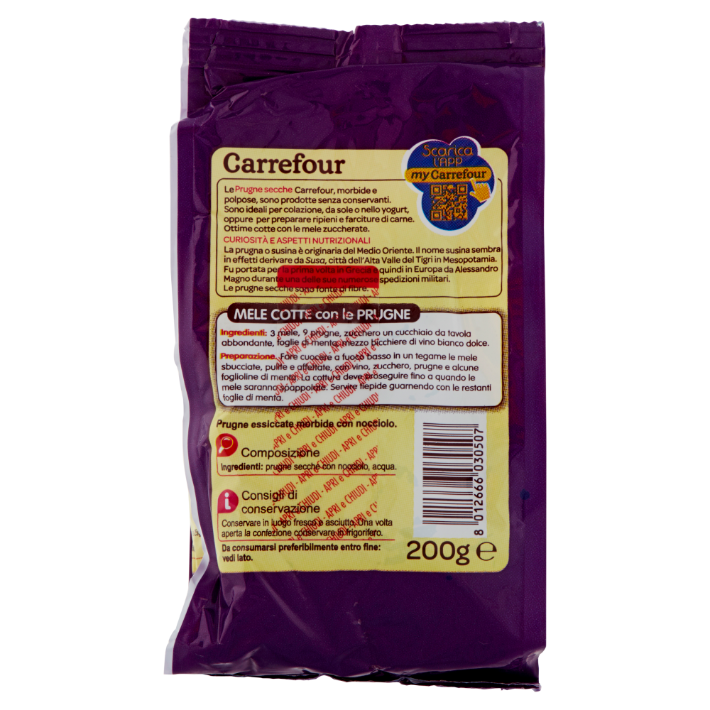 Carrefour Prugne secche con Nocciolo 200 g
